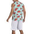 thumbnail image 2 of Naloa Watermelon Basketball Jersey Reversible Men's Mesh Athletic Sports Shirts Training Practice S-4XL4X-Large, 2 of 6