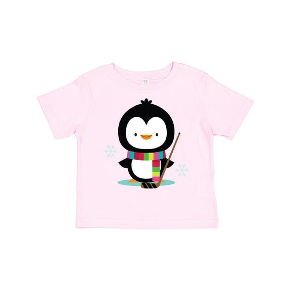 Inktastic Hockey Christmas Penguin Boys or Girls Toddler T-Shirt