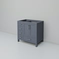 thumbnail image 5 of Jacques 36 in. W x 22 in. D Right Offset Dark Grey Bath Vanity, 5 of 9