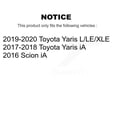 thumbnail image 2 of Transit Auto Front Disc Brake Rotors and Semi-Metallic Pads Kit for Car Toyota Yaris iA Scion K8F-102674, 2 of 11