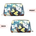thumbnail image 3 of Large Clutch Leather Makeup Bag, Dream Garden Travel Toiletries Bag, Ladies Cosmetic Storage Bag, 3 of 8
