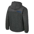 thumbnail image 3 of Men's Colosseum Charcoal Kansas Jayhawks Nightman Full-Zip Hoodie Puffer Jacket, 3 of 3