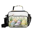 thumbnail image 7 of Easter Eggs Flowers Lunch Bag Cooler Bag Cooling Tote Portable Shoulder Strap Interior Pockets for Picnic Travel, 7 of 7