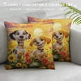thumbnail image 3 of Orinice Flowers Sun Graphic Decorative Throw Pillow Cover for Home Couch Living Room Bed Sofa - Spring Pillow Covers 1PC 22x22in, 3 of 5