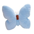 thumbnail image 3 of Almohada de mariposa, cojín de mariposa, suave, hecho a mano, cojín decorativo de escritorio. Azul, 3 of 9