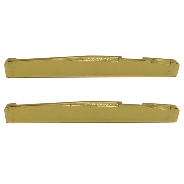2X Sillin de Puente de Guitarra Acustica de de Laton 72x3x6.9/7.8mm