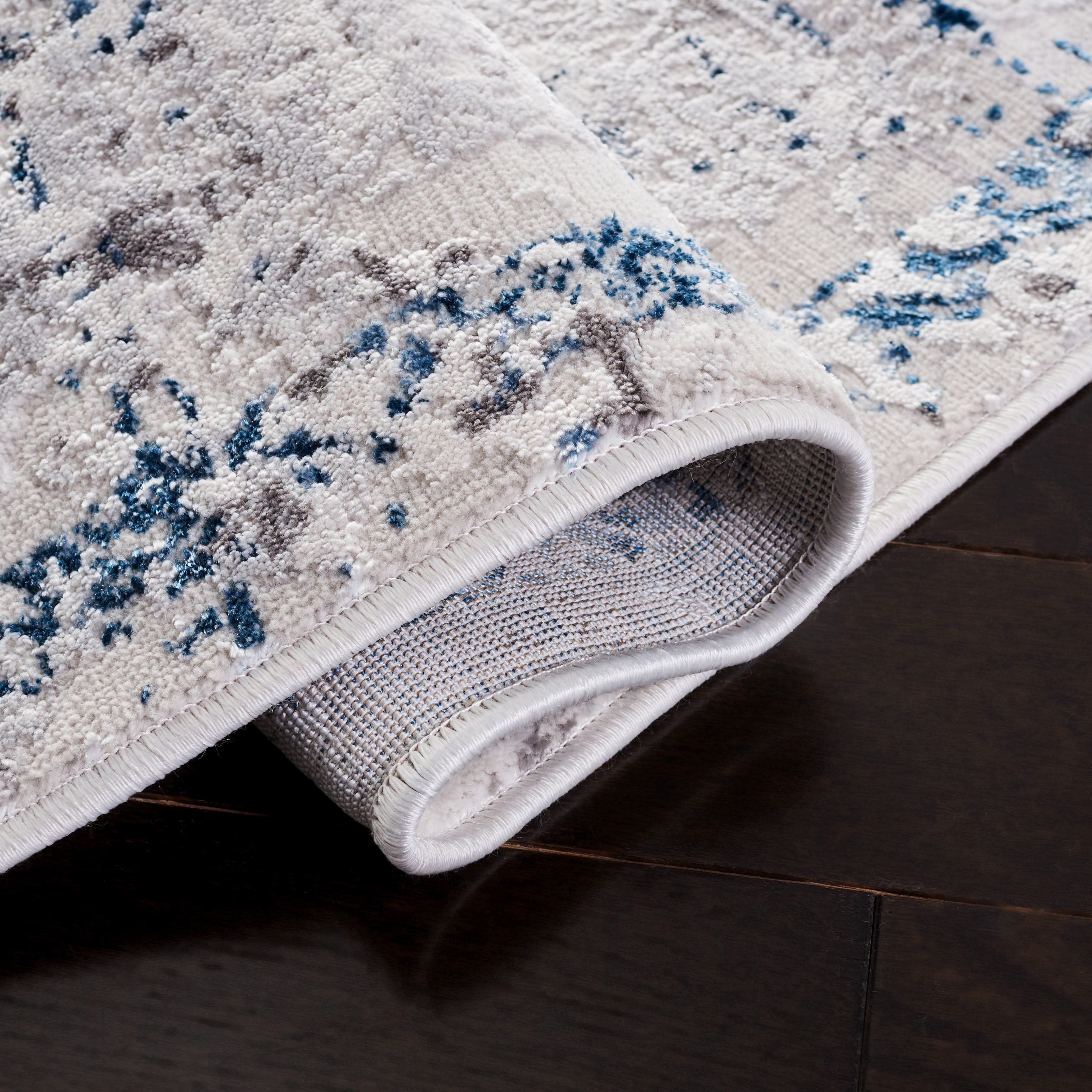 SAFAVIEH Amelia Romeo Abstract Area Rug, Gray/Blue, 4'5" x 6'5"