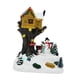 thumbnail image 2 of Figura de casa de pueblo navideña iluminada, centro de mesa, escultura de resina para decoración navideña, para hogar, fiestas y decoración, 2 of 9