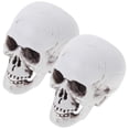 thumbnail image 1 of Halloween Themed 2Pcs Scull Shaped Props Ghost House Decor Scared Design Perfect For Children Birthday Parties 9 x 10 x 13.5 cm, 1 of 5