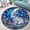 Bunny, variant on Round Area Rug, Gothic Non-Slip Floor Mat, Soft Washable Carpet for Living Room Bedroom Decor 24 Inch