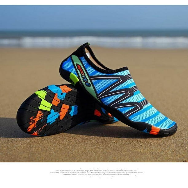 Zapatillas De Deporte Unisex Zapatos De Natacion Deportes Acuaticos Aqua Seaside Beach Surf Aguas Arriba Ligero Calzado Atletico Para Hombres Mujeres Vadeando 35 46 Walmart en linea