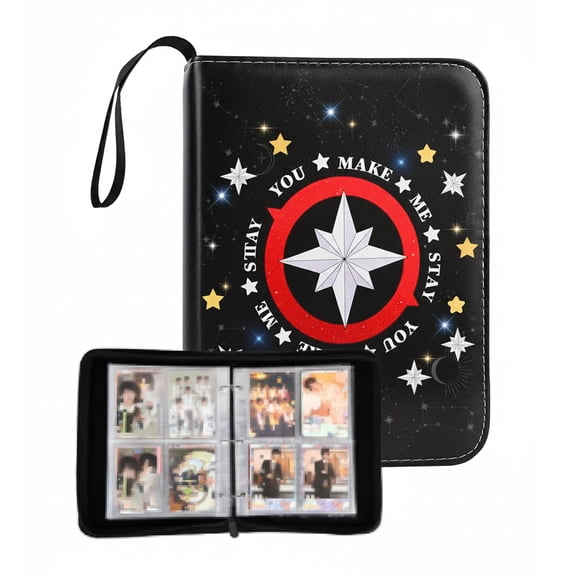 Archivador de tarjetas ZAYNORIA para 400 tarjetas lomo con correa de mano