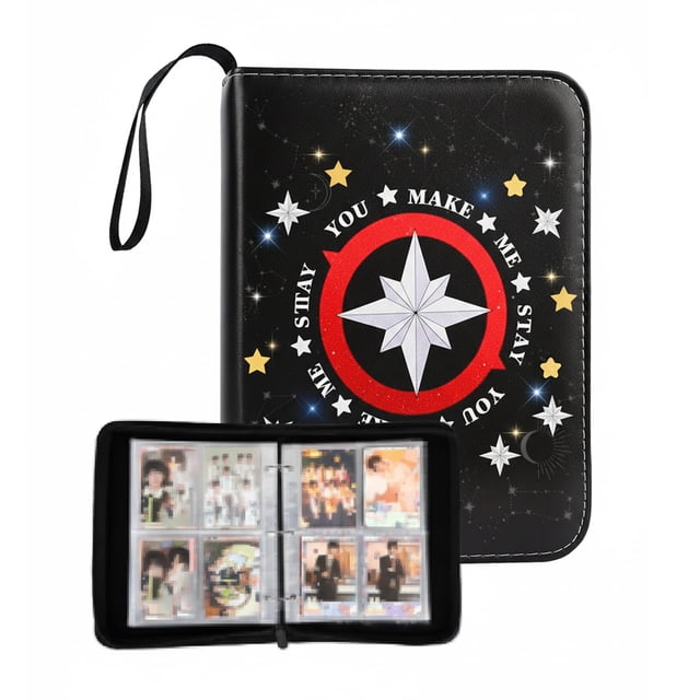 Archivador de tarjetas ZAYNORIA para 400 tarjetas lomo con correa de mano