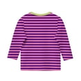 thumbnail image 5 of AINIYS Toddle Basic Tees Striped T-Shirts for Boys Long Sleeve Vintage Fall and Spring Sweatshirt 3 Years Girls Casual Loose Pullover Round Neck Kids Fashion Clothes, 5 of 5