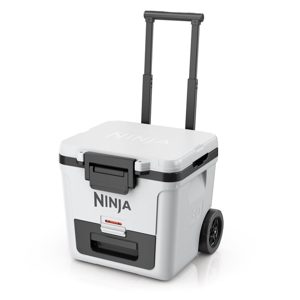 Cooler Ninja FrostVault 30QT con ruedas aisladas, color blanco nube