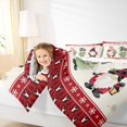 thumbnail image 4 of Manfei Cartoon Xmas Gnome Full Size Comforter Sets,Merry Christmas Bedding Comforter Set,Wild Deer Skull Bedding Sets For Girl Boys,Ultra Soft Home Decor Reversible,3 Pieces, 4 of 8