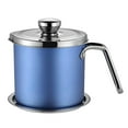 thumbnail image 5 of Recipiente para de aceite grasa 1.6L / Recipiente de almacenamiento de aceite de material acero inoxidable con de Azul 1.6L perfecl Recipiente de grasa de tocino, 5 of 5