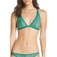 thumbnail image 2 of Free People Nadia Sheer Bralette para mujer, verde, grande Free People Bralette, 2 of 2