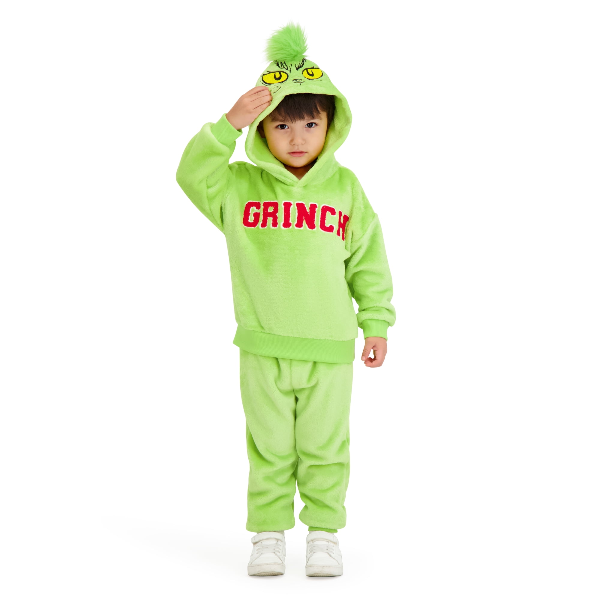 Dr. Seuss The Grinch Toddler Unisex Hoodie and Jogger Set, Sizes 12M-5T