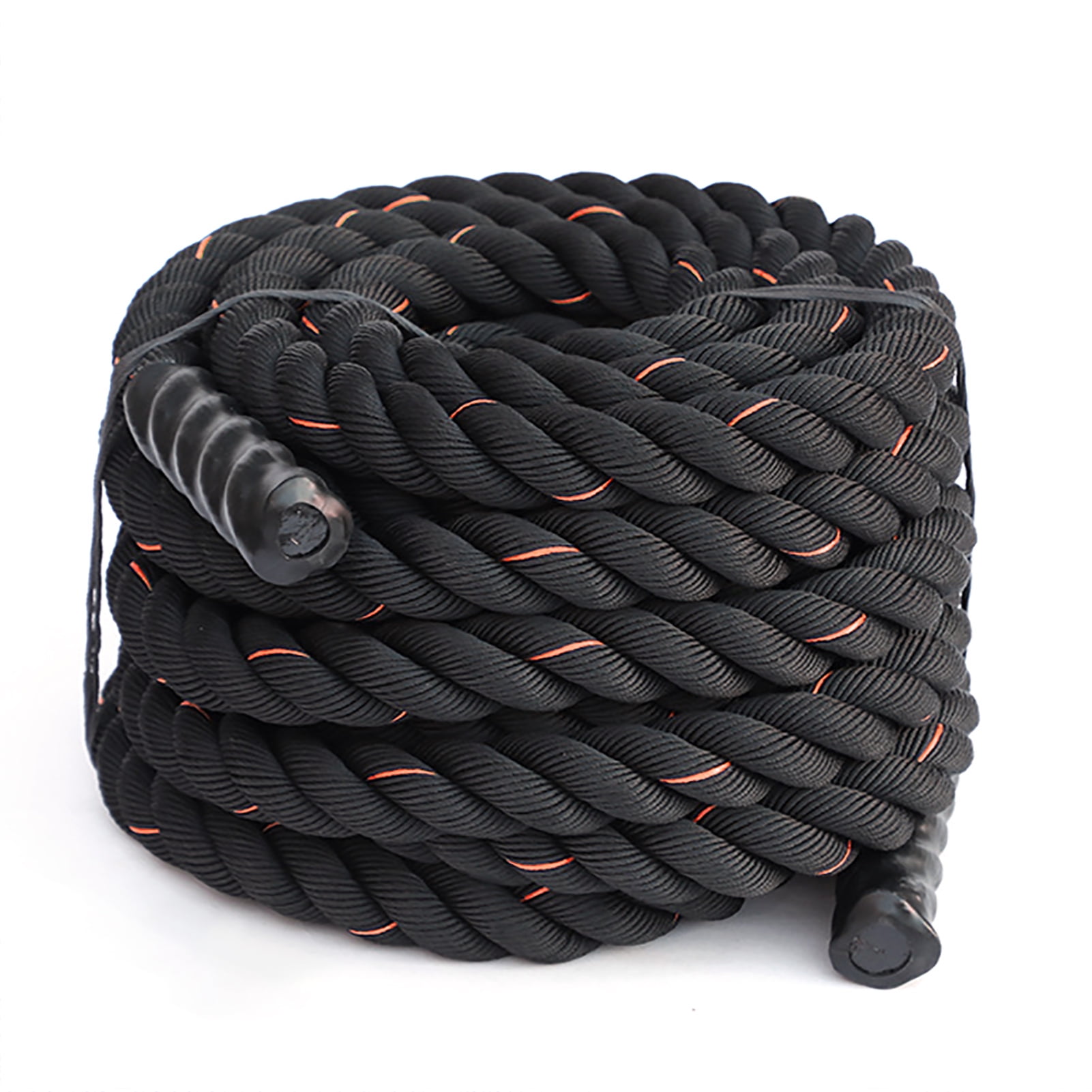Opolski Weighted Jump Rope with Non-slip Handle Muscle Training Workout Heavy Skipping Rope Fitness Equipment Black & Yellow