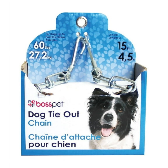 CHAIN DOG TIE OUT 15' (Pack of 1)
