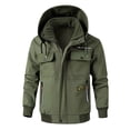 thumbnail image 6 of Men's Warm Insulated Jacket and Pants Set, Thick Lined Workwear for Autumn and Winter, Durable Outdoor Clothing, 6 of 6