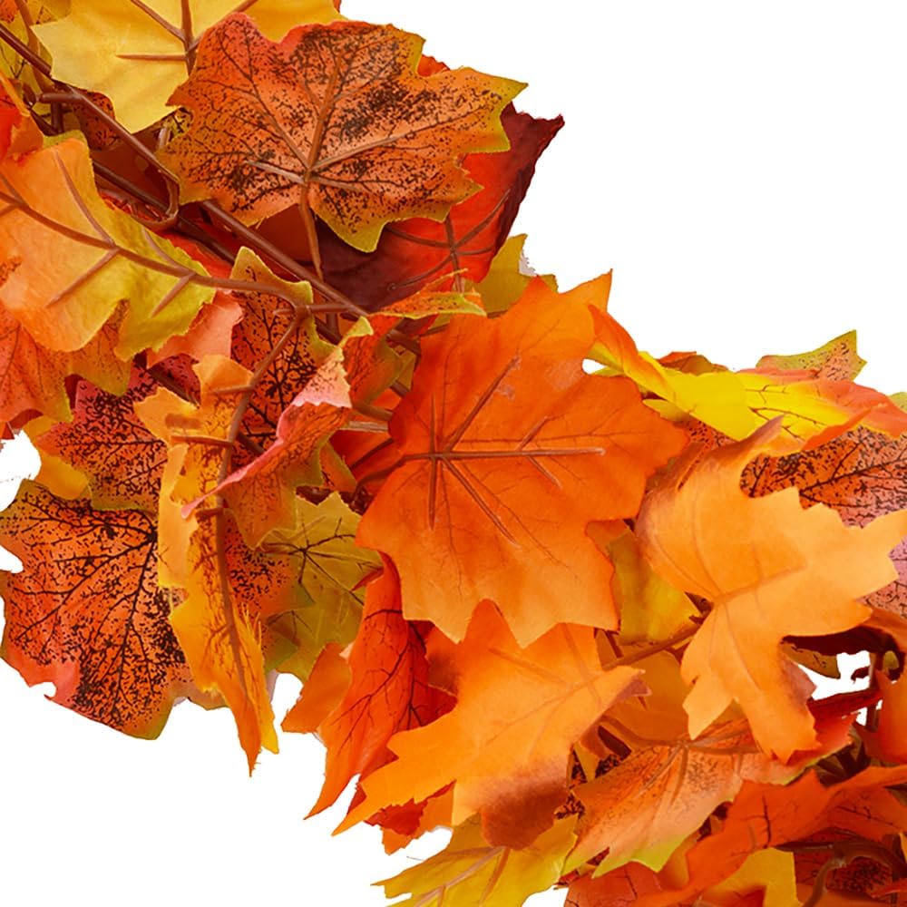 Antspirit Fall Garland Maple Leaf Hanging Vine, 3-Piece 6 Ft photo 3