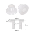 thumbnail image 2 of 12 Packs Flanged Sleeve Bearings Plastic Bushings 4.2mm Bore x 7mm OD x 7mm Length Nylon Bushings, White, 2 of 5