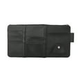 thumbnail image 2 of Car Visor Storage Bag, Leather Card and Glasses Holder, Zippered Mobile Phone and ID Storage, Ultra-Compatible, Easy to Install, Ideal for Cars, SUVs, and Trucks, 2 of 6