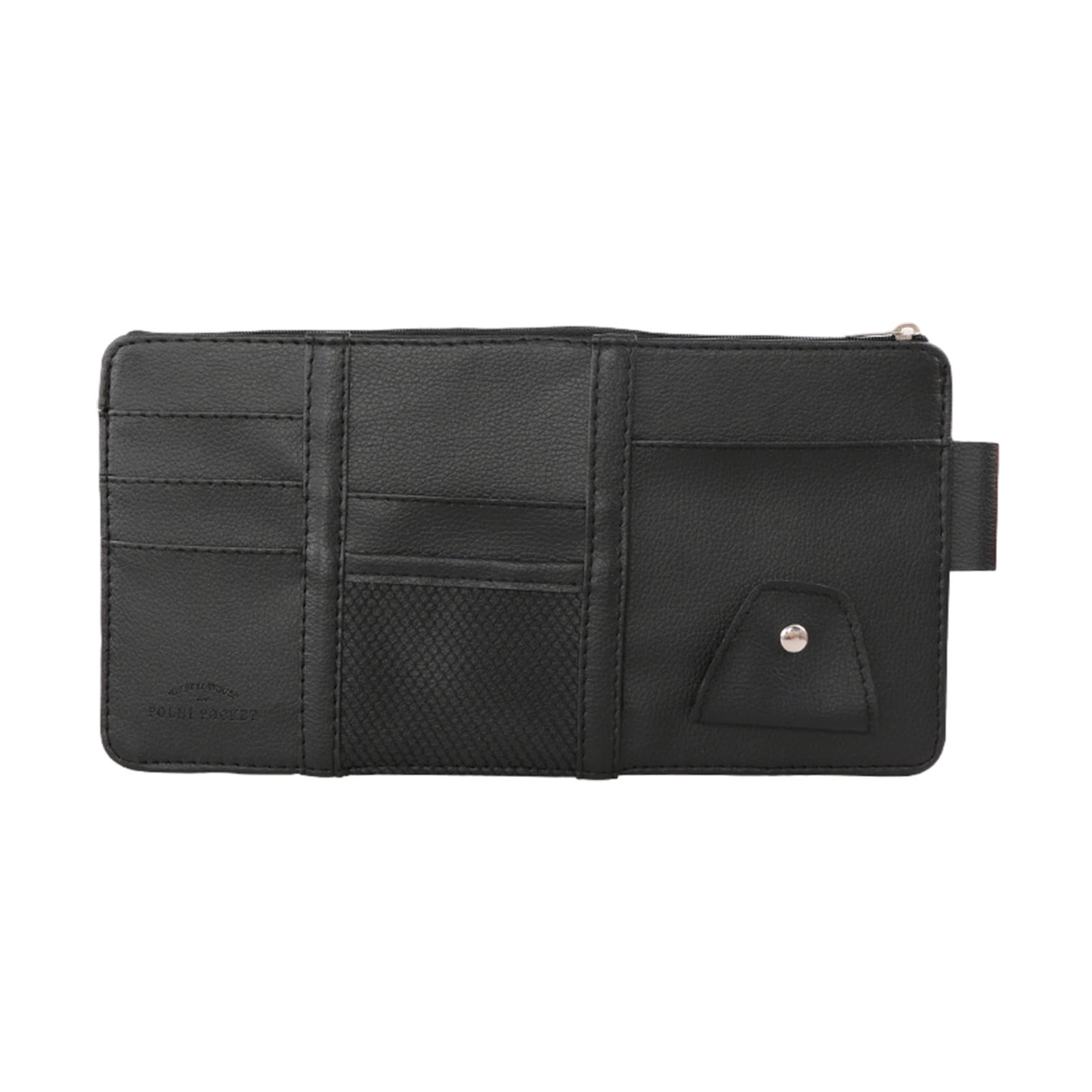 Organiseur Pare-soleil Voiture - 2 Pcs, Gris, Poches Multiples