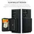 thumbnail image 3 of For Samsung Galaxy S23,Luxury Leather Purse Case Detachable Magnetic Zipper Wallet Card Slot Kickstand Anti-drop Shockproof 360° Protection Case, 3 of 6