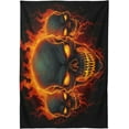 thumbnail image 2 of Fire Skulls Rectangle Tablecloth Waterproof Polyester Table Clothative Stain Resistant & Wrinkle Resistant Washable Table Cover for Dining Table/Party/Camping 54x54 Inch Decor Gift, 2 of 7