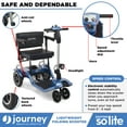 thumbnail image 4 of Journey So Lite Folding Power Scooter, Lightweight, 5 mph Max Adjustable Speed, Blue, 4 of 4