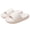 White, variant on Sky Blue Womens Soft Sole House Slippers Indoor Thick Solid Color