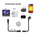 thumbnail image 4 of Xiwai USB-C USB 3.1 Type C Right Angled Male to Female Extension Data Screw Locking Cable for for Realsense Camera VR Quest Link, 4 of 8
