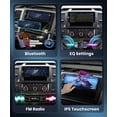 thumbnail image 4 of Single Din Car Stereo with Wireless Carplay Android Auto-2025 Upgraded Bluetooth 5.2 Type-C Dual Mic 6.9 Inch IPS Touch Screen Car Radio with Backup, 4 of 7