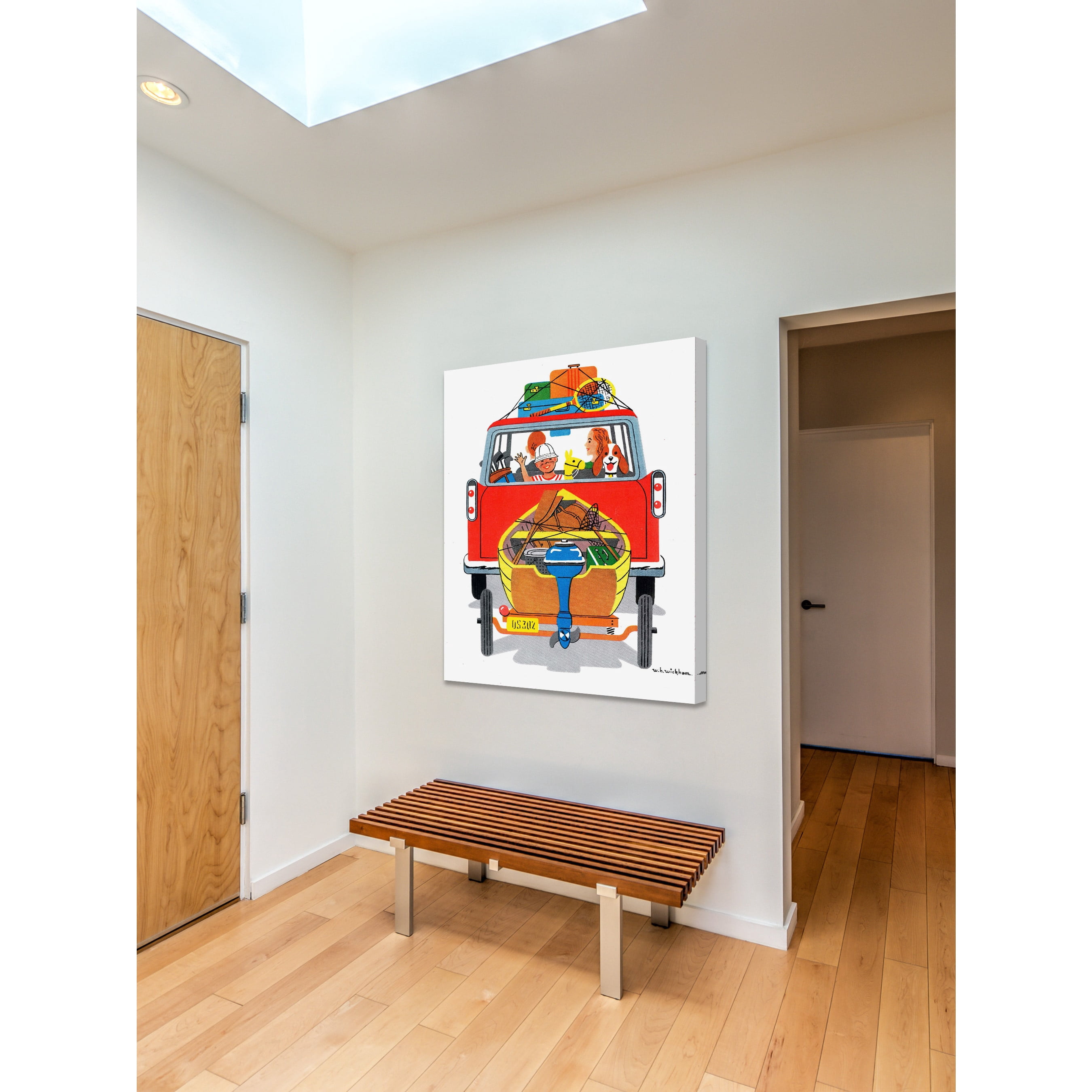 Marmont Hill "Family Trip" by Curtis Painting Print on Canvas
