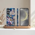 thumbnail image 6 of Case for Samsung Galaxy S24 Plus, Stained Glass Lotus Flowers Gold Purple Phone Case Military-Grade Drop Protection Cover for Women Girl - Glossy, 6 of 7