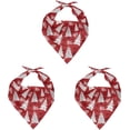 thumbnail image 3 of Christmas Dog Bandanas Reversible Adjustable Triangle Scarves Holiday Pet Costume Dog Christmas Outfits Christmas Tree Ho Pattern, 3 of 5