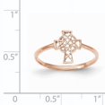 thumbnail image 3 of 14k Rose Gold Polished Celtic Cross Ring, 3 of 3