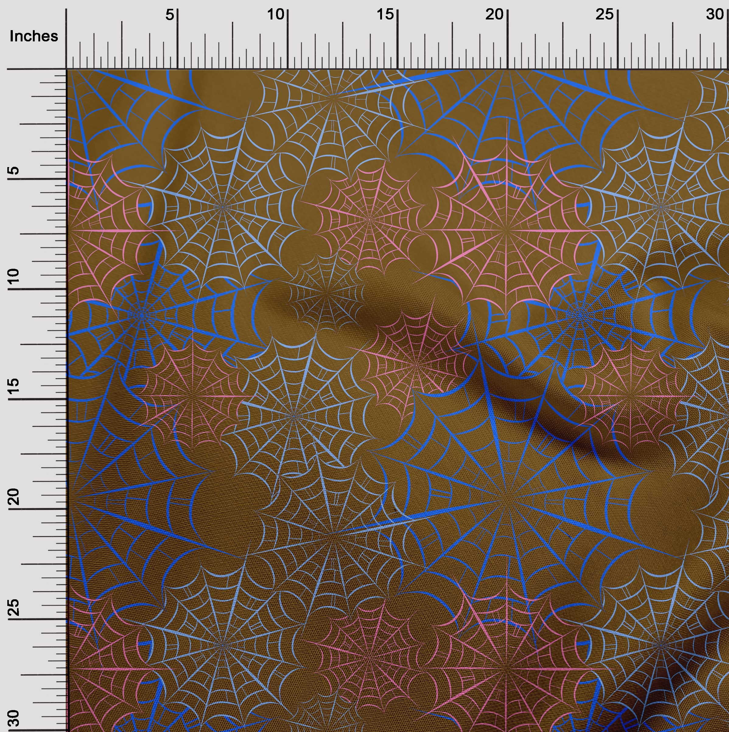oneOone Viscose Jersey Brown Fabric Halloween Sewing Material Print Fabric By The Yard 60 Inch Wide