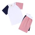 thumbnail image 2 of Infant Summer Outfits Solid Short Sleeve T-Shirt Tops + Shorts Girls 2 Piece Outfits 3-6 Months Girl Gifts Cute&nbsp;Girl&nbsp;Clothing, 2 of 5