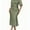 Green, variant on Women's Elegant Ruched Bodycon Midi Dress, Short Sleeve Mock Neck Party Outfit for Club & Evening Events, M