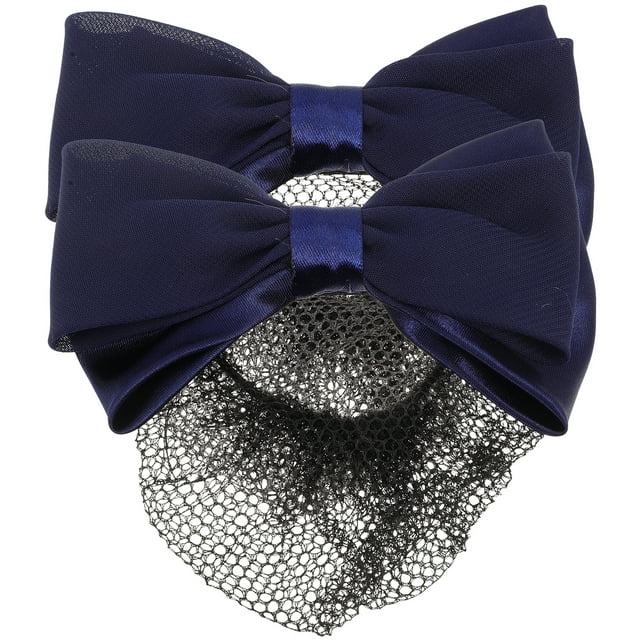 2 Pcs Couvre-Chignon pour Femmes Filet Infirmière Nœud Couvre-Chignon Pinces à Cheveux Accessoires pour Cheveux