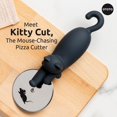 thumbnail image 3 of Cortador de pizza OTOTO Kitty Cut, utensilio de cocina de acero inoxidable, 3 of 8
