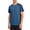 Dark Blue, variant on Mens Crew Neck T Shirt Plain Basic Athletic Casual Shirts Stretch Short Sleeve Workout Running Top