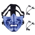 thumbnail image 1 of Máscara De Media Cara Máscara De Calavera De Halloween Multipropósito Fácil De Usar Máscara De Cara De Terror Con Bandas Elásticas Para Fiesta Cosplay Actividades Al Aire Libre Inevent HA018052-00, 1 of 7