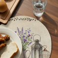 thumbnail image 3 of Vintage Flowers Round 13 Inch Placemats Set of 6, Birds Retro Art Elegant Farmhouse Rustic HeatResistant Non Slip Place Mats for Dining Table, Wipeable Braided Kitchen Table Mats for Housewarming, 3 of 9