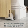 thumbnail image 2 of JUBEST Stainless Steel Floor Guide Wall Mount Sliding Barn Door Hardware Up to 1-3/8"W 1-1/4"H, 2 of 8