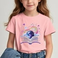 thumbnail image 2 of Ahuyic Summer Toddler Solid Color T-Shirt,Kids Casual Top,Printed Pattern T-shirt With Short Sleeves For Children In The Back Of School Season Round Neck Half Sleeve Casual Versatile Top, 2 of 5